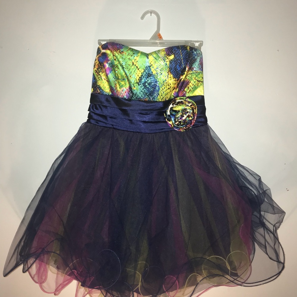 Short Formal Dress with Dramatic Ruffles